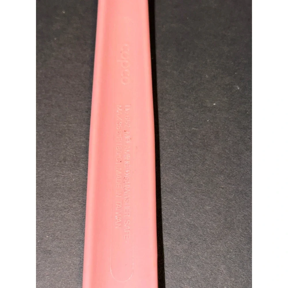 Vintage Copco Dusty Pink Melamine Kitchen Utensil Set Spoon Fork Ladle 3pc Retro